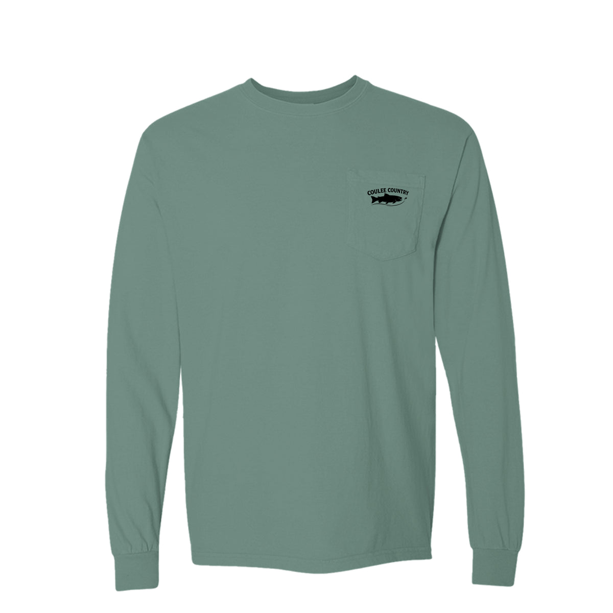 Coulee Country Hatch Long Sleeve in sage, front